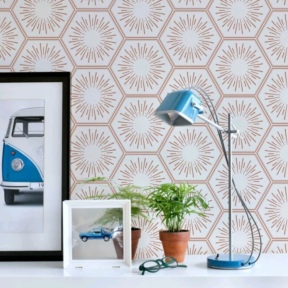Tempaper Hello Sunshine Autumn Bronze Peel & Stick Wallpaper